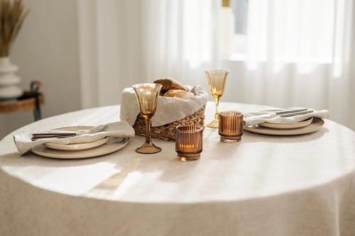 Soft Washed Linen Tablecloth: Custom Size, Natural Colors Mother's Day Gift Easter decor