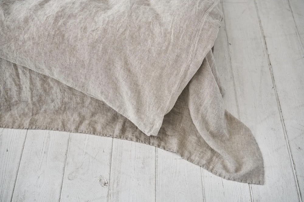 Natural Washed Linen Duvet Cover: King/Queen Bedding Stonewashed Linens various colors Valentines